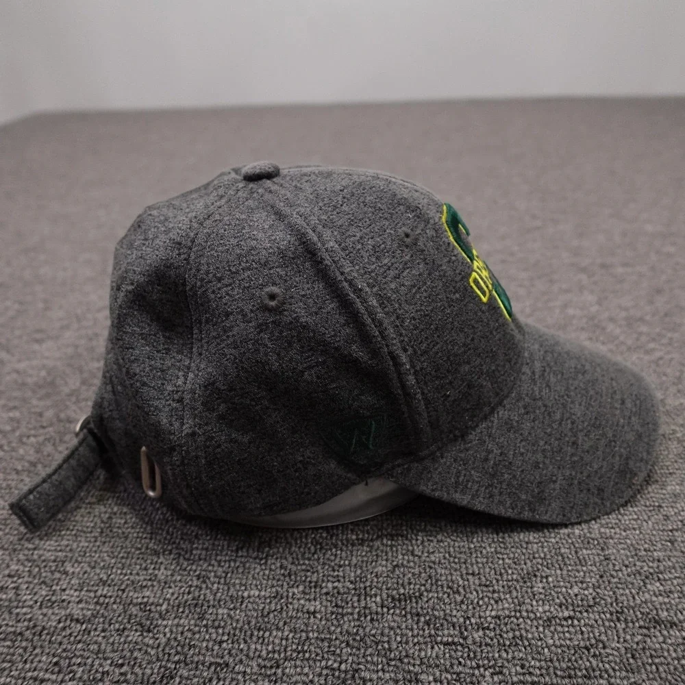 Oregon Ducks Hat Strap Back Mens One Size Gray NCAA Football Top Of The World